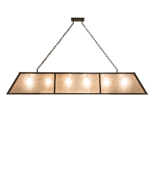 70" Long Tri-Panel Oblong Pendant