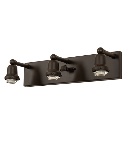 24" Wide "T" Mission 3 Light Vanity Light