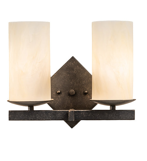 12" Wide Dante 2 Light Wall Sconce