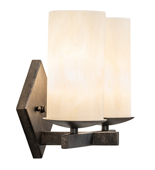 12" Wide Dante 2 Light Wall Sconce