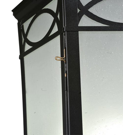 16" Wide Restored Taft 1 Light Lantern Post Mount