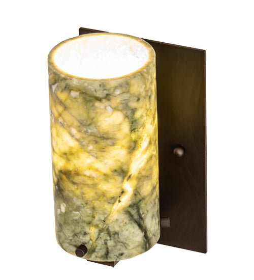 4.5" Wide Cilindro Jadestone Wall Sconce