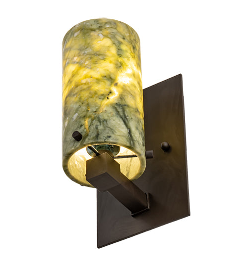 4.5" Wide Cilindro Jadestone Wall Sconce