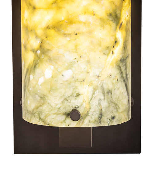 4.5" Wide Cilindro Jadestone Wall Sconce