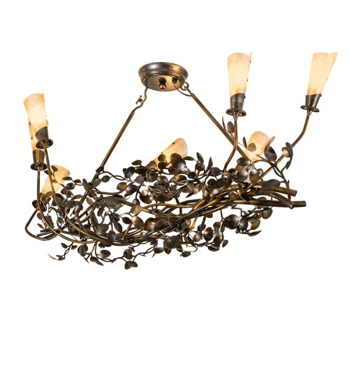 46" Long Vinca Vine 7 Light Chandelier