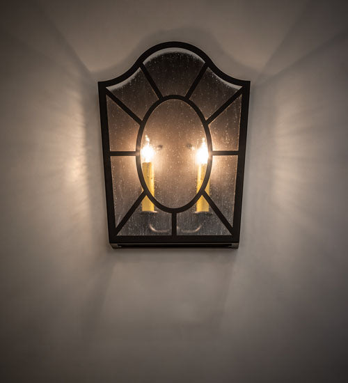 12" Wide Austin 2 Light Wall Sconce