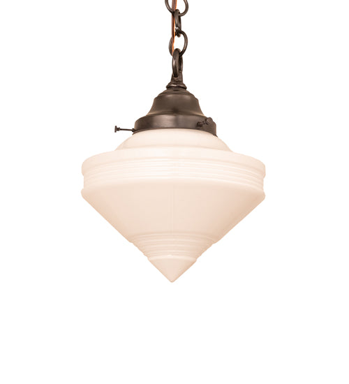 9" Wide Revival Schoolhouse Deco Cone Mini Pendant