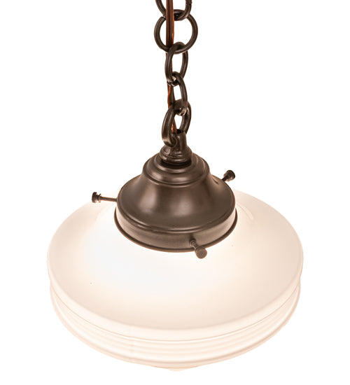 9" Wide Revival Schoolhouse Deco Cone Mini Pendant