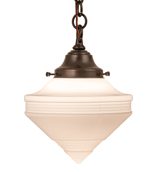 9" Wide Revival Schoolhouse Deco Cone Mini Pendant