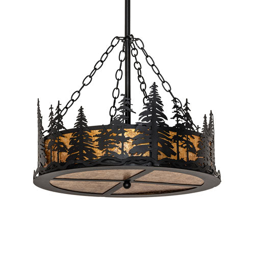 23" Wide Tall Pines Inverted Pendant