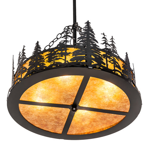 23" Wide Tall Pines Inverted Pendant