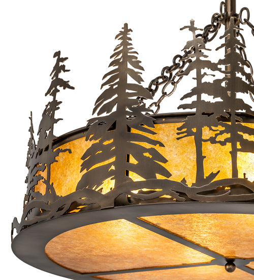 36" Wide Tall Pines Inverted Pendant