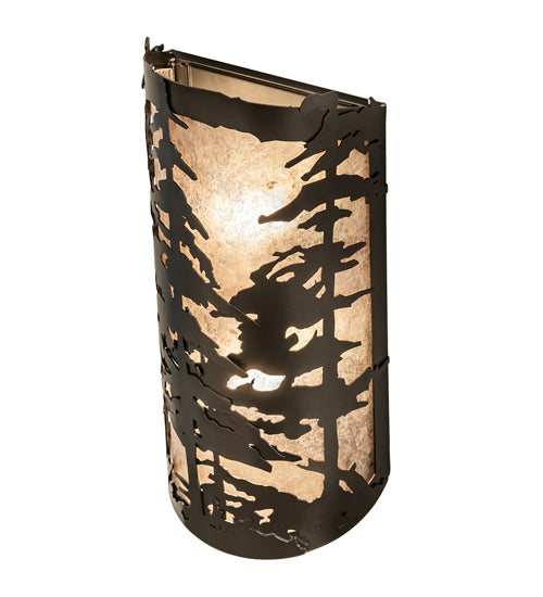 8" Wide Tall Pines Wall Sconce