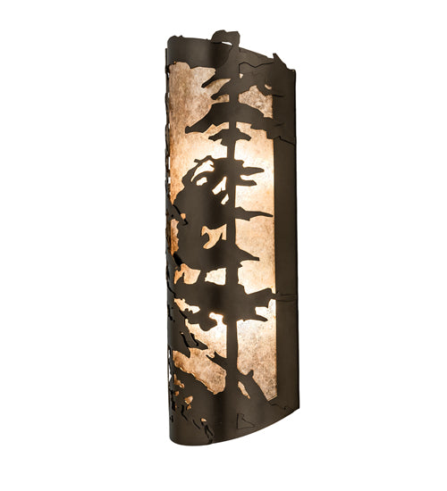 8" Wide Tall Pines Wall Sconce