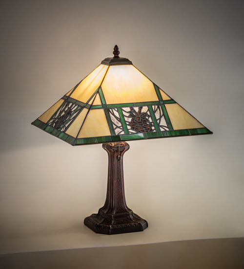 19" High Pinecone Ridge Table Lamp