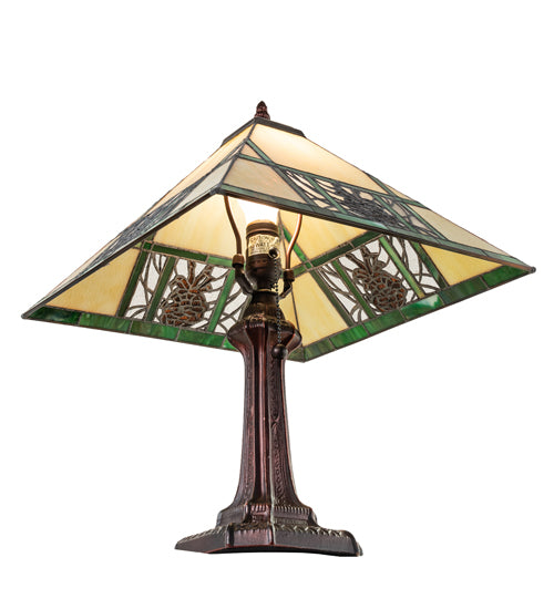 19" High Pinecone Ridge Table Lamp