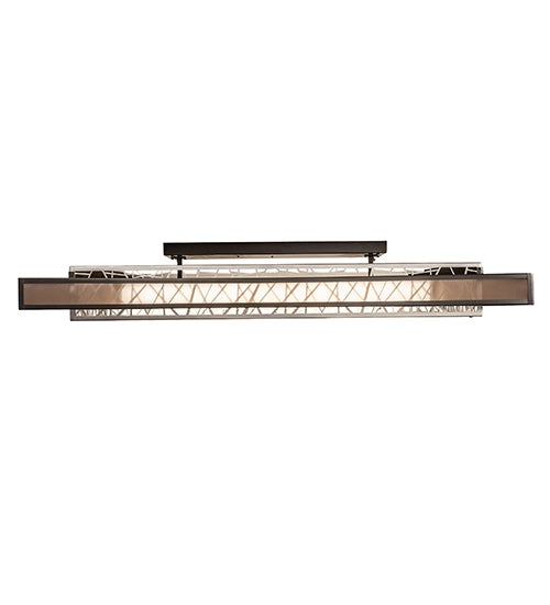 72" Long Quadrato Rich Umador Semi-Flushmount