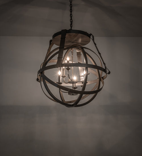 32" Wide Gimbal Grinado Chandelier