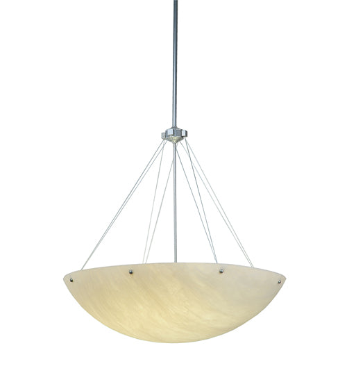 36" Wide Cypola Alabaster Inverted Pendant