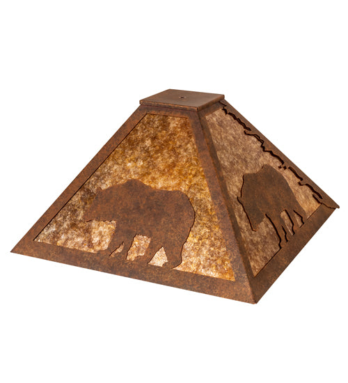 24" Square Lone Bear Shade