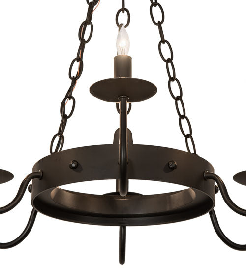 24" Wide Edinburgh 6 Light Chandelier