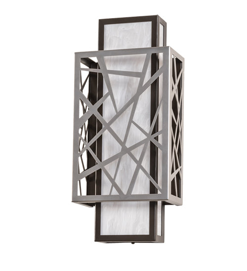 8" Wide Quadrato Rich Umador Wall Sconce