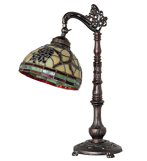 20" High Pinecone Bridge Arm Table Lamp