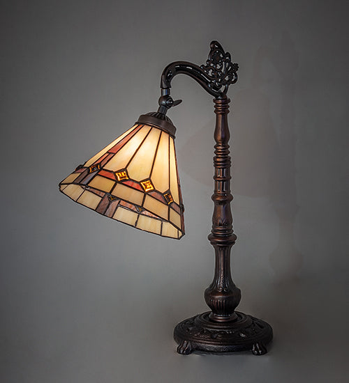 20" High Belvidere Bridge Arm Table Lamp