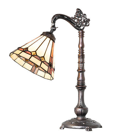 20" High Belvidere Bridge Arm Table Lamp