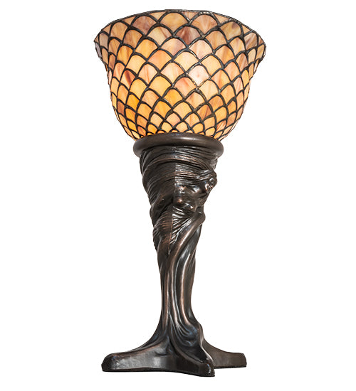 15" High Tiffany Fishscale Mini Lamp