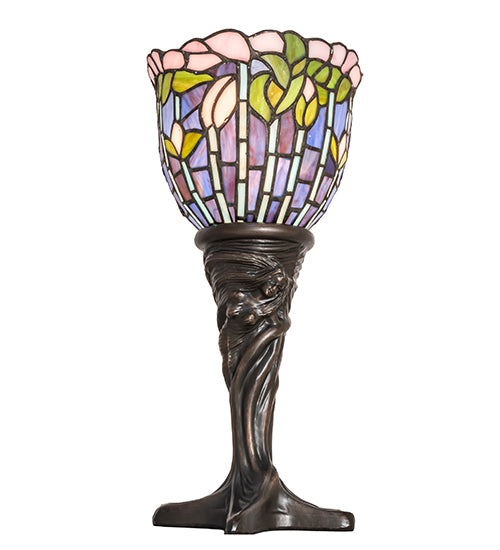 15" High Tiffany Flowering Lotus Mini Lamp