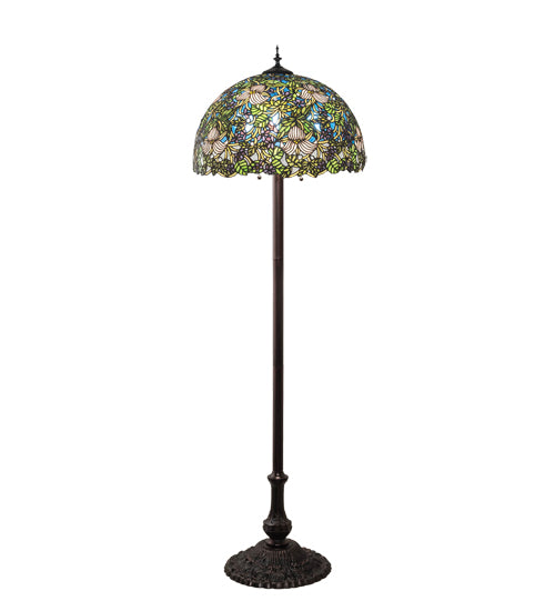 62" High Trillium & Violet Floor Lamp