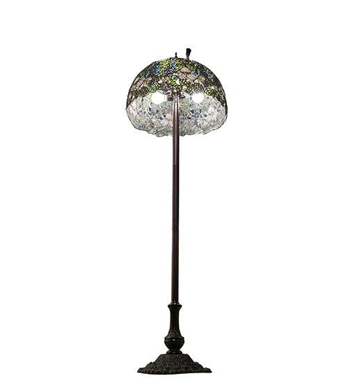 62" High Trillium & Violet Floor Lamp