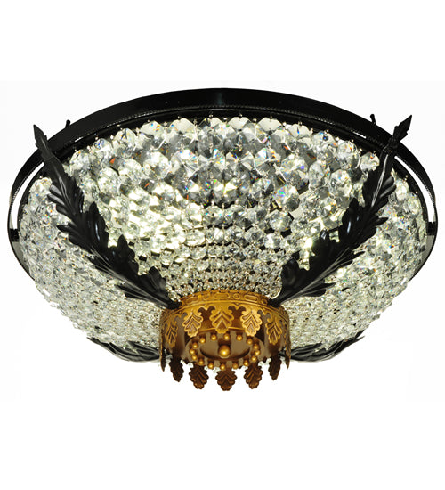 24" Wide Chrisanne Crystal Flushmount