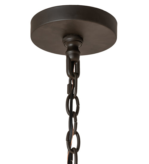 54" Wide Anthracite 10 Light Chandelier