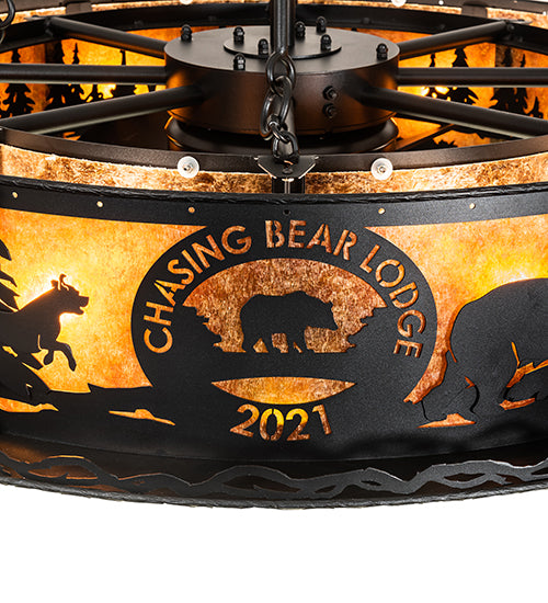 48" Wide Personalized Chasing Bear Lodge Chandel-Air