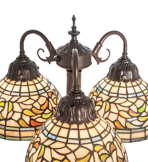 23" High Tiffany Turning Leaf Table Lamp