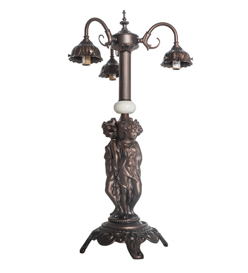 23" High Tiffany Roman 3 Light Table Lamp