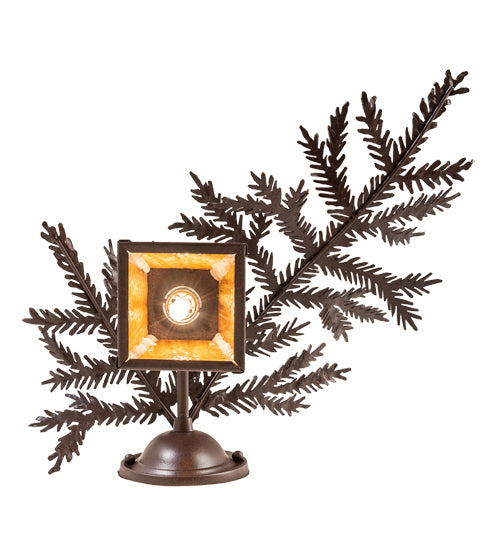 16" Wide Pine Branch Valley View Right Wall Sconce