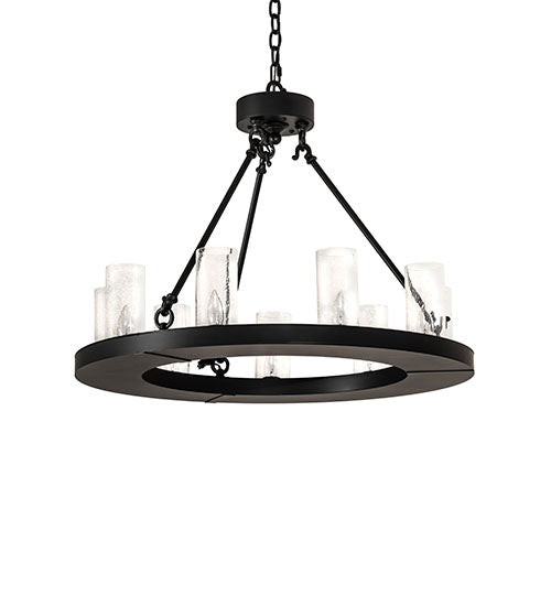 30" Wide Loxley 9 Light Chandelier