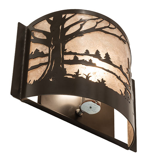 12" Wide Quiet Pond Wall Sconce