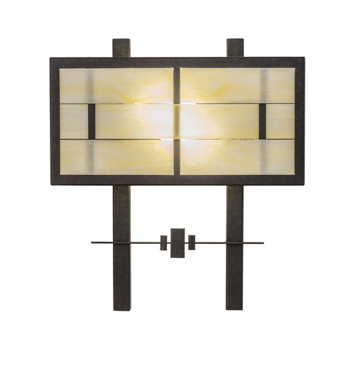 18" Wide Weaved Idalight Wall Sconce