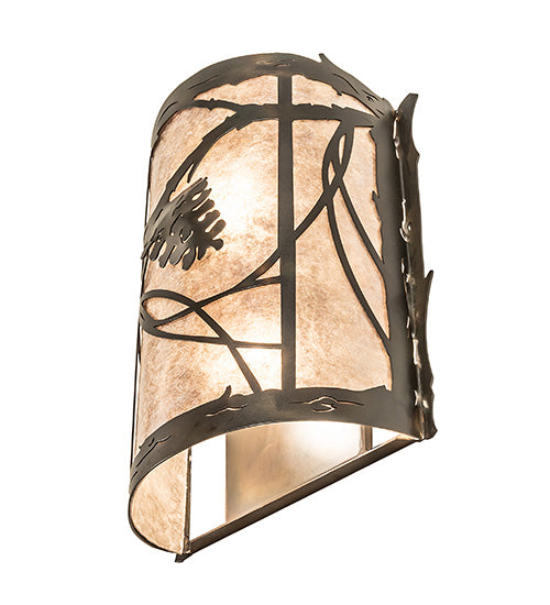 10" Wide Whispering Pines Wall Sconce