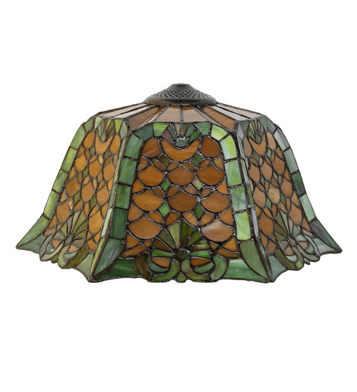 16" Wide Duffner & Kimberly Shell & Diamond Shade