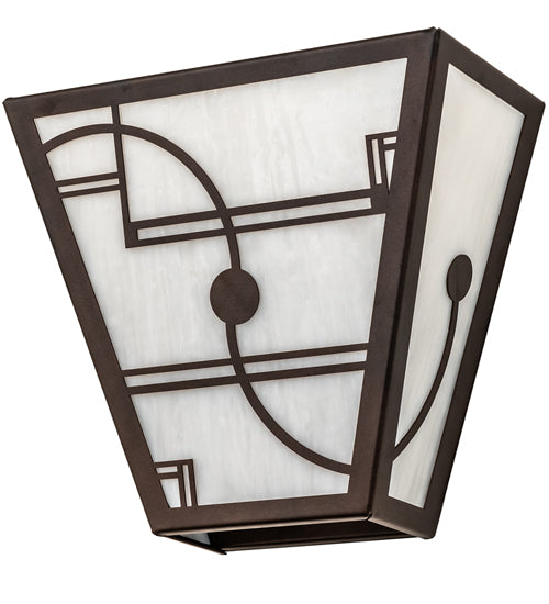 13" Wide Revival Deco Wall Sconce