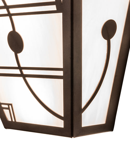 13" Wide Revival Deco Wall Sconce