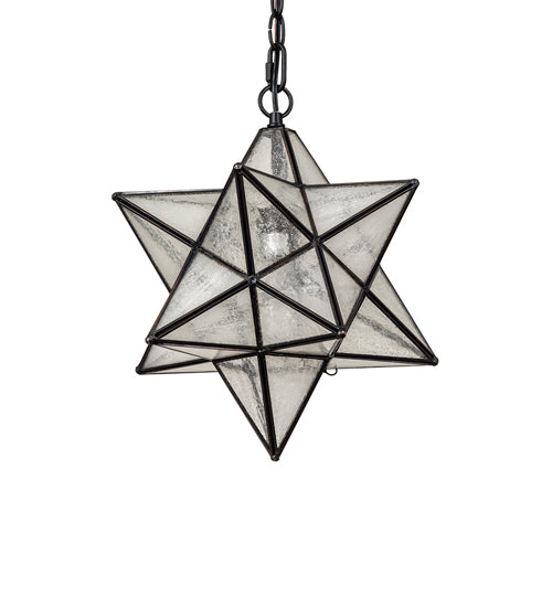 12" Wide Moravian Star Pendant