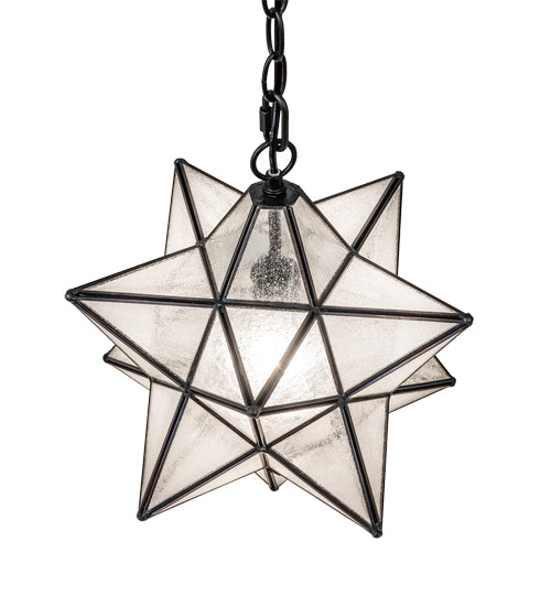 12" Wide Moravian Star Pendant