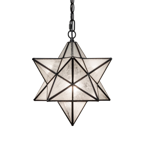 12" Wide Moravian Star Pendant