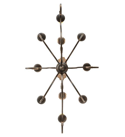 48" Long Clifton 10 Light Oblong Chandelier